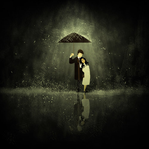 amore sotto la pioggia
