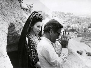 Maria Callas, American-born Greek dramatic coloratura soprano, and Italian film director Pier Paolo Pasolini, pictured in July 1969 in Nevshir, Turkey, during shooting Pasolini movie Medea. AFP PHOTO